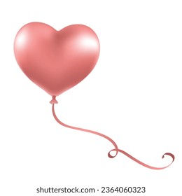Vector realistic valentines day heart background