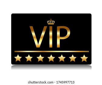 diseño de tarjeta vip realista vectorial