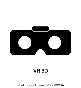 Vector realistic virtual reality glasses.