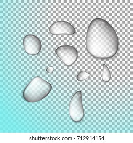 Vector realistic water drop