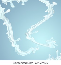 Vector realistic water splashes