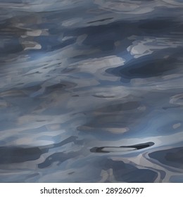 Vector realistic water texture. Seamless pattern to use as a background for websites or other media. Seamless tile to make endless water surface texture.