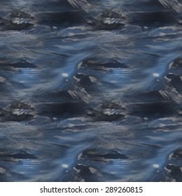 Vector realistic water texture. Seamless pattern to use as a background for websites or other media. Seamless tile to make endless water surface texture.