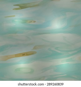 Vector realistic water texture. Seamless pattern to use as a background for websites or other media. Seamless tile to make endless water surface texture.