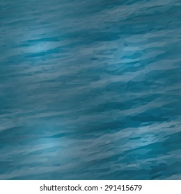 Vector realistic water texture. Seamless pattern to use as a background for websites or other media. Seamless tile to make endless water surface texture.