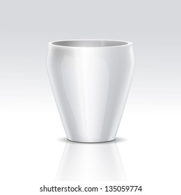 Vector Realistic White Bowl