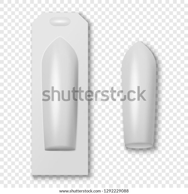 Vector Realistic White Medical Suppositories Blister Stock Vector ...