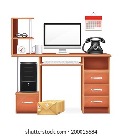 Vector Realistic Workplace