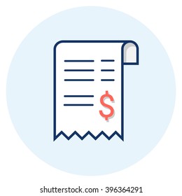 29,191 Invoice icon flat Images, Stock Photos & Vectors | Shutterstock