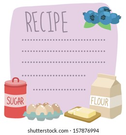 Vector Recipe Card