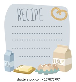 Vector Recipe Card