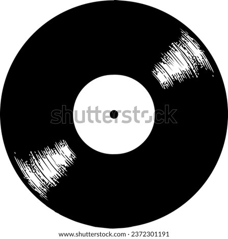 Vector record - retro vinyl music