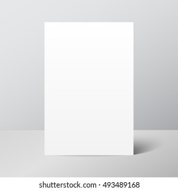 Poster White Mockups Paper Isolated On Stock Photo (Edit Now) 1744893044