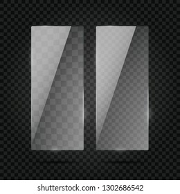 Vector of rectangle glass frame.