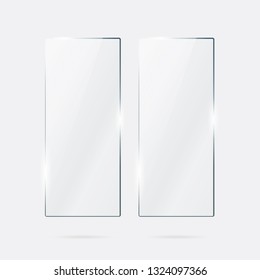 Vector of rectangle glass frame.