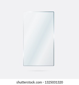 Vector of rectangle glass frame. Great for all colour backgrounds.