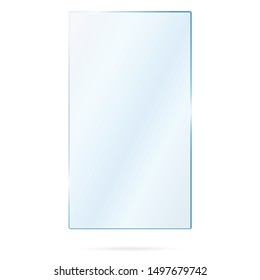 Vector of rectangle glass frame. Great for all colour backgrounds.