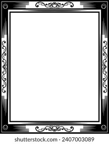 vector rectangle ornament frame illustration