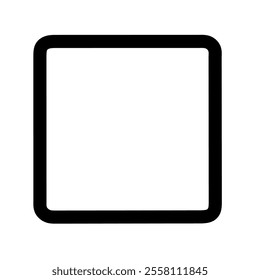 vector rectangle with rounded corners on a white background