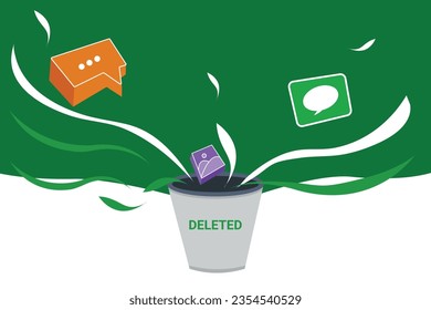  vector recycle bin with flowers