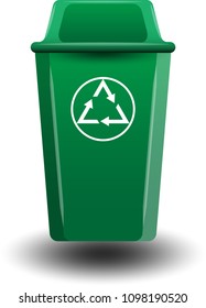Vector Recycle Bin for Trash and Garbage 