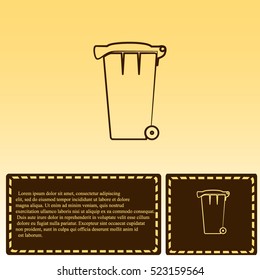 Vector Recycle Bin Trash and Garbage icon 