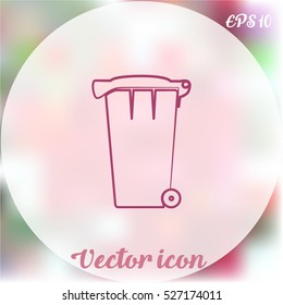 Vector Recycle Bin Trash and Garbage icon 