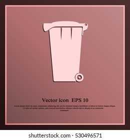 Vector Recycle Bin Trash and Garbage icon 