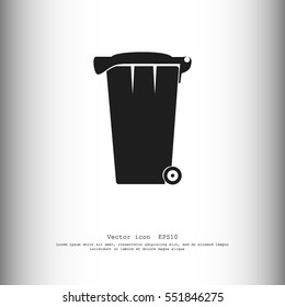 Vector Recycle Bin Trash and Garbage icon 