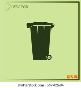 Vector Recycle Bin Trash and Garbage icon 