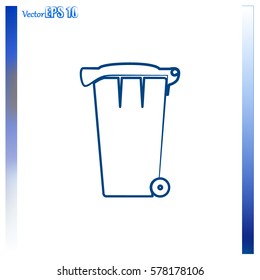 Vector Recycle Bin Trash and Garbage icon 