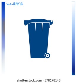 Vector Recycle Bin Trash and Garbage icon 