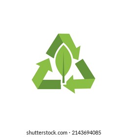 vector recycle with concept leaves