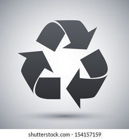 Vector recycle sign or icon