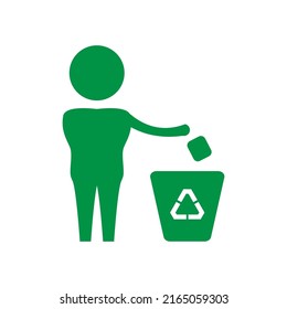 Vector of Recycle sign. used for web decoration, can be printed. All shape, NO line, easy to change color.