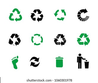 Vector recycle signs