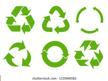 Vector recycle signs