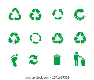 Vector recycle signs