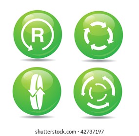 Vector recycle signs