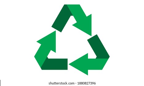 símbolo de reciclado vectorial icono aislado eco, desperdicio.