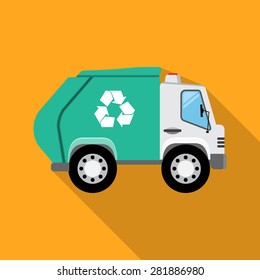 Vector Recycle Truck Icon