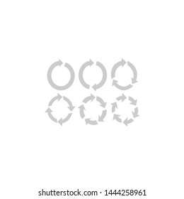 vector recycling icon. icon symbol illustration rotation arrow