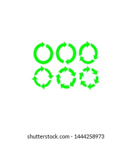 vector recycling icon. icon symbol illustration rotation arrow