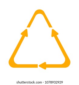 vector Recycling icon, recycling symbol, reuse shape