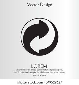 Vector recycling sign