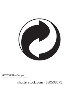 Signo de reciclaje de vectores