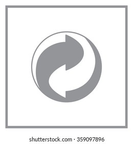 Vector recycling sign
