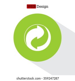 Vector recycling sign
