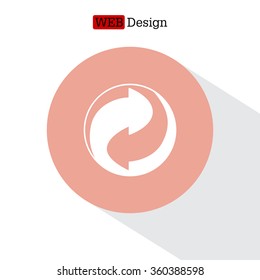 Vector recycling sign