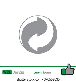 Vector recycling sign